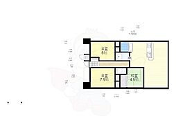 ネバーランド立花駅前 4SLDKの間取図画像