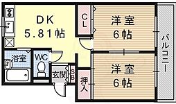 レジスコート東難波3 2階/-