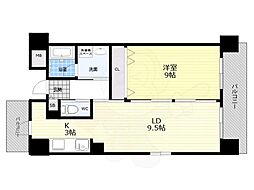 アーバネックス尼崎東難波 1LDKの間取図画像