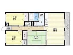 トレビアン華 3LDKの間取図画像