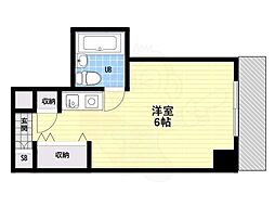 メゾンフィルブロード ワンルームの間取図画像