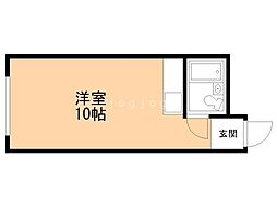 ベル医大前 ワンルームの間取図画像