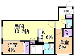 間取図画像 2LDK