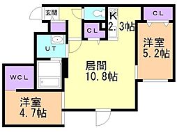 間取図画像 2LDK