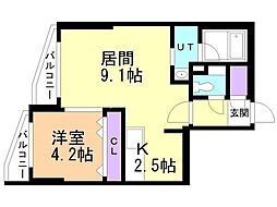 間取図画像 1LDK