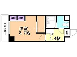 レオパレスさくら中央 1Kの間取図画像