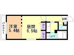 ＺＥＳＴＹ医大前 3階1LDKの間取り