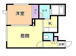 間取図画像 1LDK