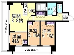 間取図画像 3LDK