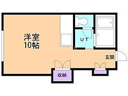 サンクレスト円山 ワンルームの間取図画像