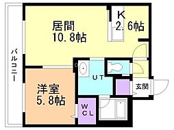 間取図画像 1LDK