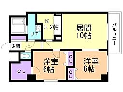 間取図画像 2LDK