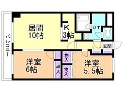 間取図画像 2LDK