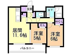 間取図画像 2LDK