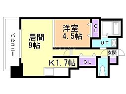 JPnoie円山表参道 1LDKの間取図画像