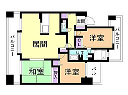 ダイアパレス植物園通 3LDKの間取図画像