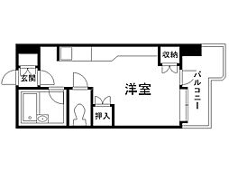 サンシャイン・シティー21 ワンルームの間取図画像