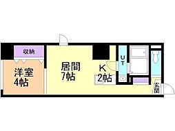 パークヒルズ中央12 1LDKの間取図画像
