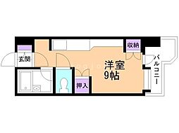 サンシャイン・シティー21 ワンルームの間取図画像