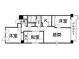 THERESIDENCEPARKODORIKOEN 3LDKの間取図画像