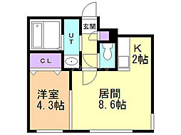 MARGARETEN 1LDKの間取図画像