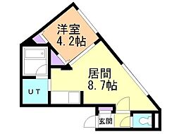 レジデンスキクスイ 1LDKの間取図画像