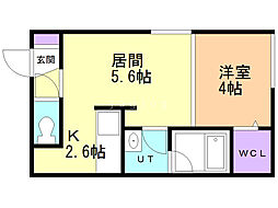 ラフォルテ桑園 1LDKの間取図画像