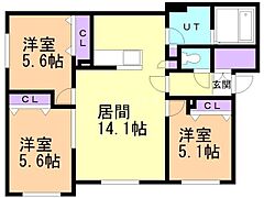 物件の間取り