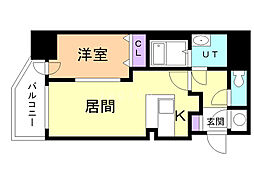 アルファタワー札幌南4条 1LDKの間取図画像