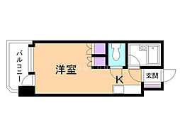 アン・セリジェ壱番館 1Kの間取図画像