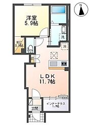 間取図画像 1LDK