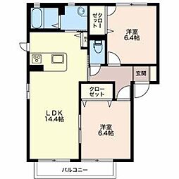 間取図画像 2LDK