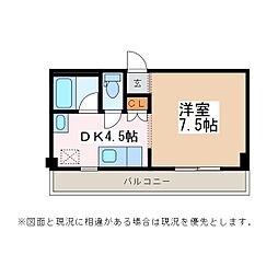 LONBLDG. 1Kの間取図画像