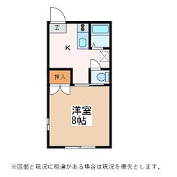 フォーブルプチ 1Kの間取図画像