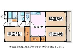 リンピア2000壽 3DKの間取図画像