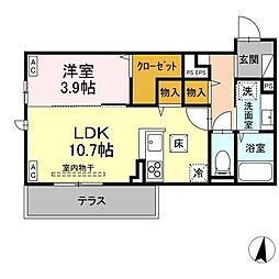 間取図画像 1LDK