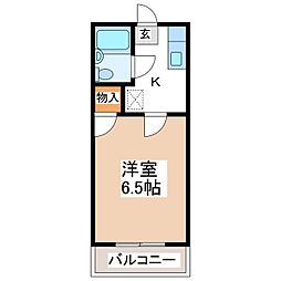 COOPホワイトタウン 1Kの間取図画像