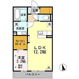 ラ・フェリーチェ 1LDKの間取図画像
