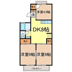 カスティージョ西長野 3DKの間取図画像