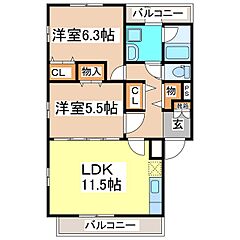 物件の間取り