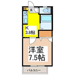 間取図画像 1K