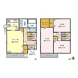ロイヤルガーデン稲里A 3LDKの間取図画像