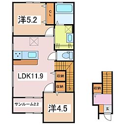 間取図画像 2LDK