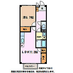 SurPlus MIYASHITA 1階1LDKの間取り