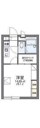 レオパレスコンセール_間取り_0