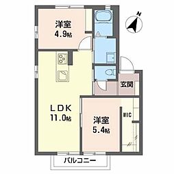 間取図画像 2LDK