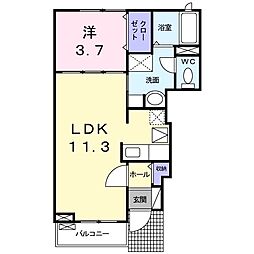 ラッフィナート・MB 1LDKの間取図画像