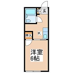 メゾン寺島1 1Kの間取図画像