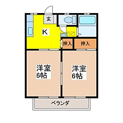 間取図画像 2K