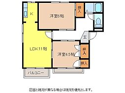 間取図画像 2LDK